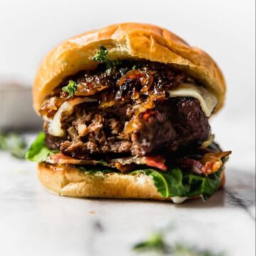 One Pan French Onion Burger