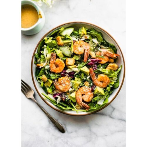 Spicy Prawn and Spinach Salad