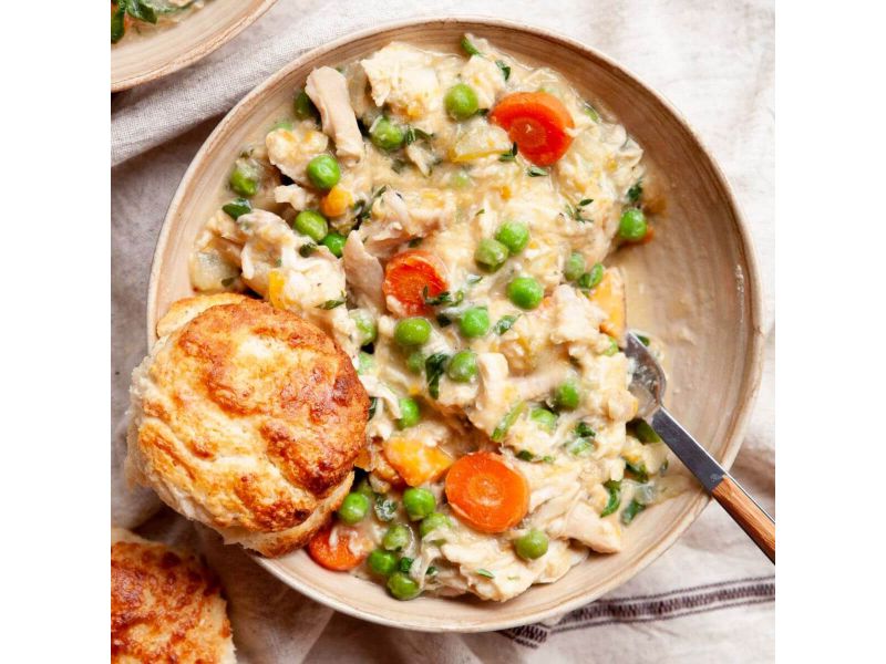 Crustless Chicken and Broccoli Pot Pie