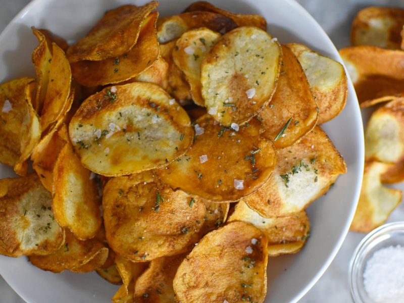 Air Fryer Potato Chip Breakfast Hash